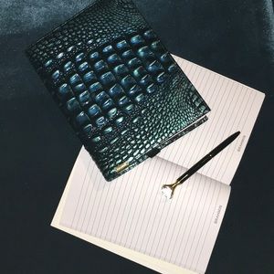 Brahmin Cover, 5yr planner, Verdigris